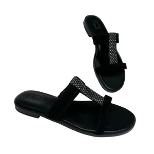 Naturalizer Farica Slide Sandals Embellished Black Size 8M