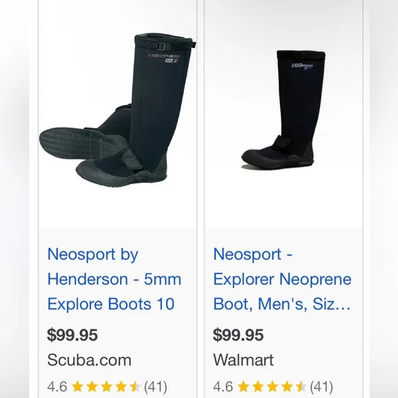 NeoSport 5mm Knee High Waterproof Explore Boots w/ Rubber Sole, Women’s Size 11