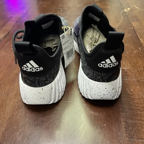 New Adidas‎ Kaptir 3.0 Black White Running Shoes Men's Size 11.5