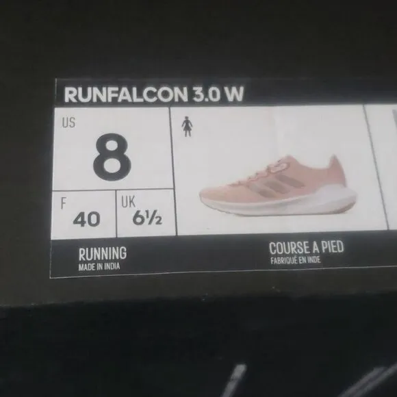New Adidas RunFalcon 3.0 Pink Running Sneakers