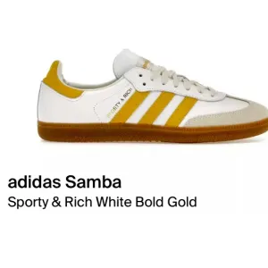 New Adidas Samba OG x Sporty &amp; Rich Sneakers in Gold White 10.5 or 11