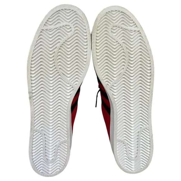 NEW Adidas Superstar Sneakers Shoes Red Black White FU9522 Men's Size 11.5