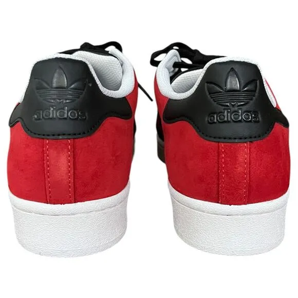 NEW Adidas Superstar Sneakers Shoes Red Black White FU9522 Men's Size 11.5