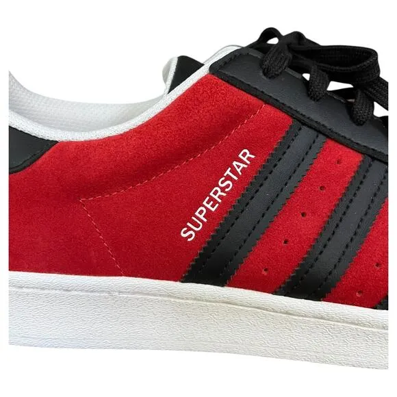 NEW Adidas Superstar Sneakers Shoes Red Black White FU9522 Men's Size 11.5