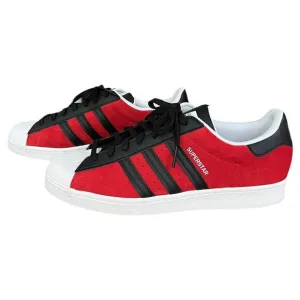 NEW Adidas Superstar Sneakers Shoes Red Black White FU9522 Men's Size 11.5