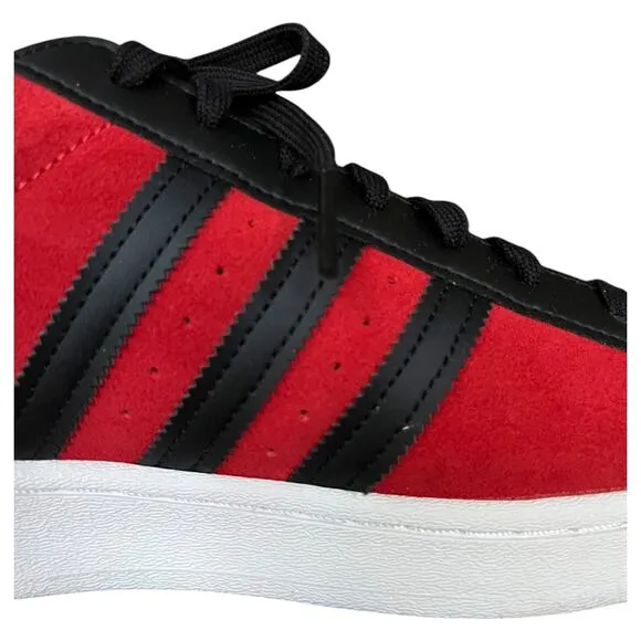 NEW Adidas Superstar Sneakers Shoes Red Black White FU9522 Men's Size 11.5