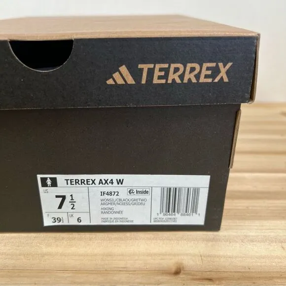 NEW Adidas Terrex AX4 hiking shoes trial running womens 7.5 wonder silver black