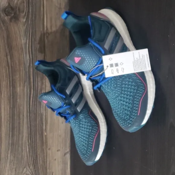 New Adidas Ultraboost 1.0 Teal Blue Running Sneakers