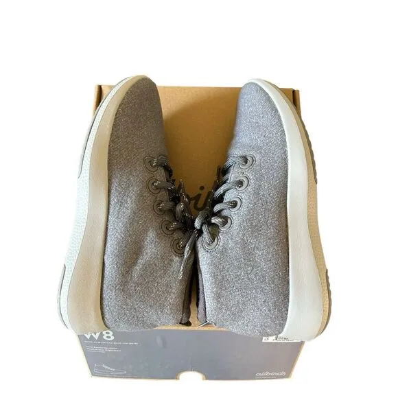 NEW Allbirds Gray Wool Runner-Up Mizzle Shoes Women Sz 8 Running Sneakers Casual