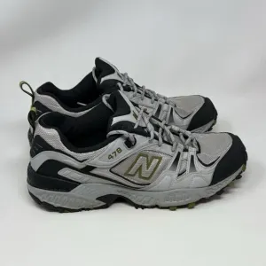 New Balance 478 Sneakers Mens 11.5 D Gray Leather Mesh Trail Hiking Shoes USA