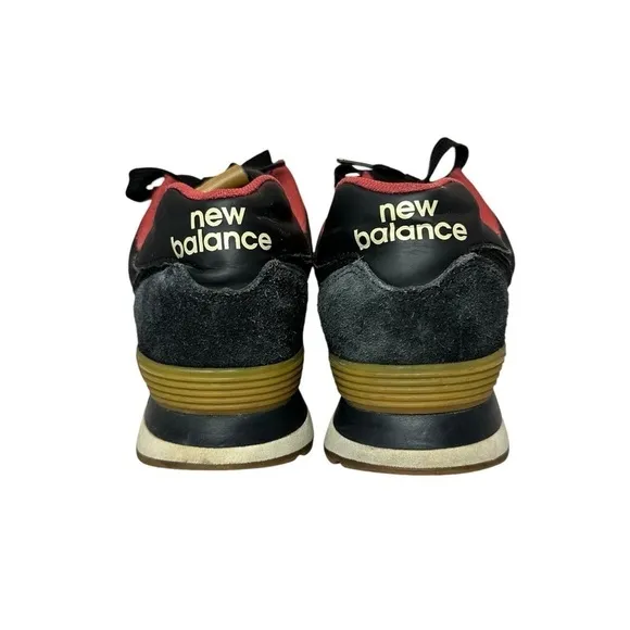New Balance 574 Classic Black/Earth Red Men’s Running Training Sneakers Size 10