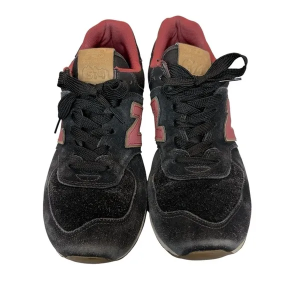 New Balance 574 Classic Black/Earth Red Men’s Running Training Sneakers Size 10