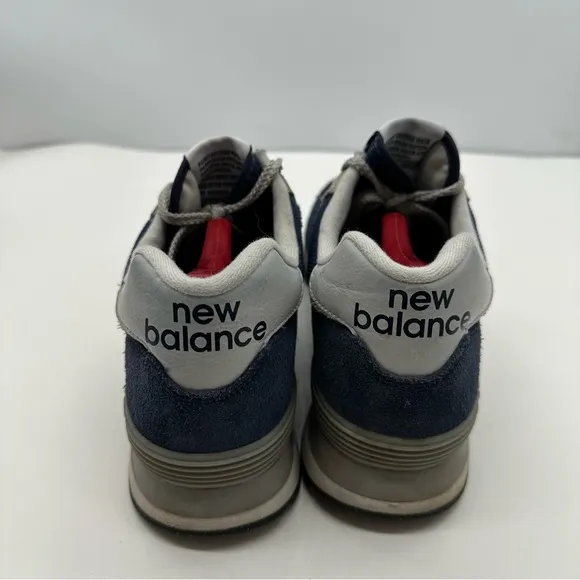 New Balance 574 Mens 11.5 Classic Core Navy Running Shoes Sneakers Blue ML574EVN