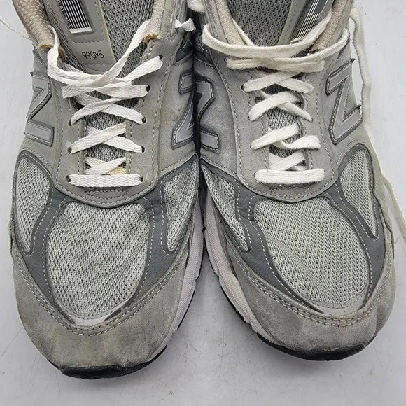 New Balance 990v5 Mens 14 Gray Sneaker Shoes Made In USA Athletic Casual M990GL5