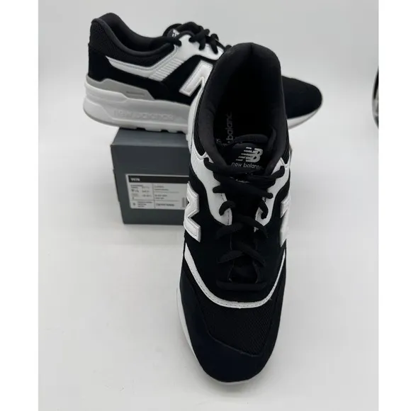 New Balance 997H Classic Sneakers Running Shoes Black White Low Top 9.5