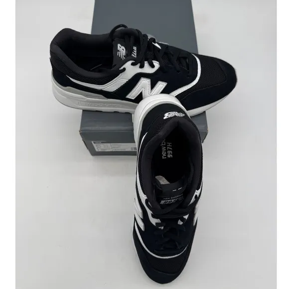 New Balance 997H Classic Sneakers Running Shoes Black White Low Top 9.5