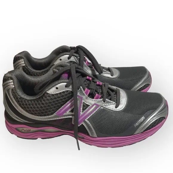 New Balance Dark Grey Pink Purple 1765 Fantom Fit Sneakers 9.5