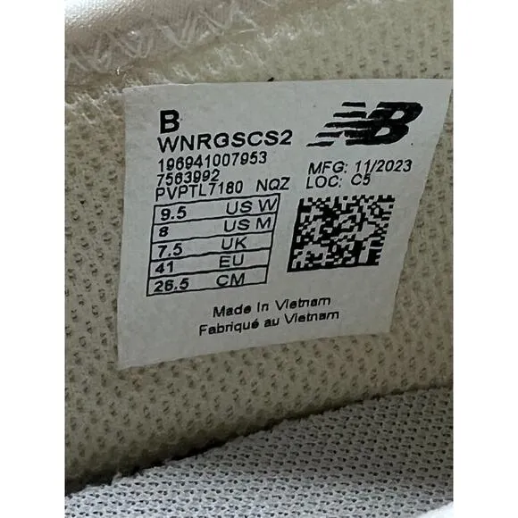 New Balance DynaSoft Nergize Sport v2 Lace Up White Shoes Women's 9.5 Men's 8
