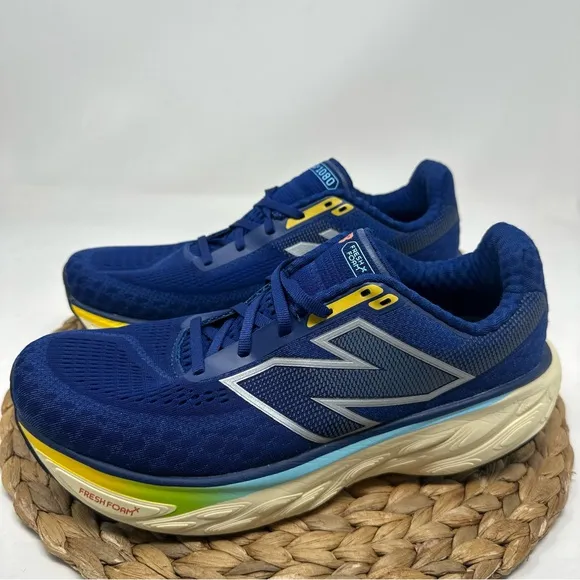 NEW BALANCE Fresh Foam 1080 V14 Runners Inkwell Silver Metallic Ginger Lemon