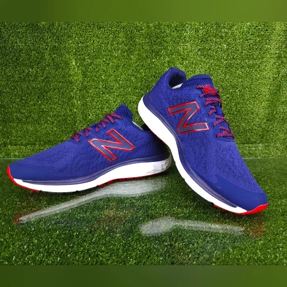 New Balance Fresh Foam 680 Blue and Red Sneakers Men Size 12.