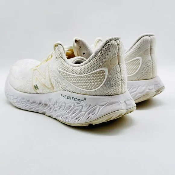 New Balance Fresh Foam X 1080v12 Mens 12 White Running Athletic Sneakers Shoes