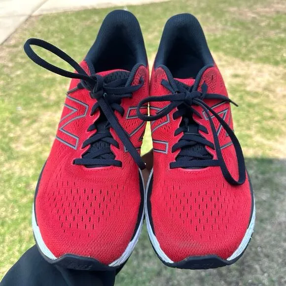 NEW BALANCE FRESH FOAM X 880 Men’s Athletic Shoes Size 11.5 Red