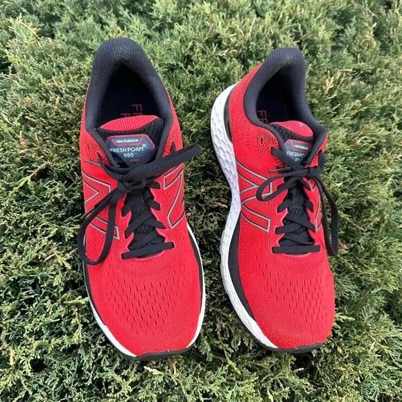 NEW BALANCE FRESH FOAM X 880 Men’s Athletic Shoes Size 11.5 Red