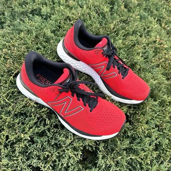 NEW BALANCE FRESH FOAM X 880 Men’s Athletic Shoes Size 11.5 Red