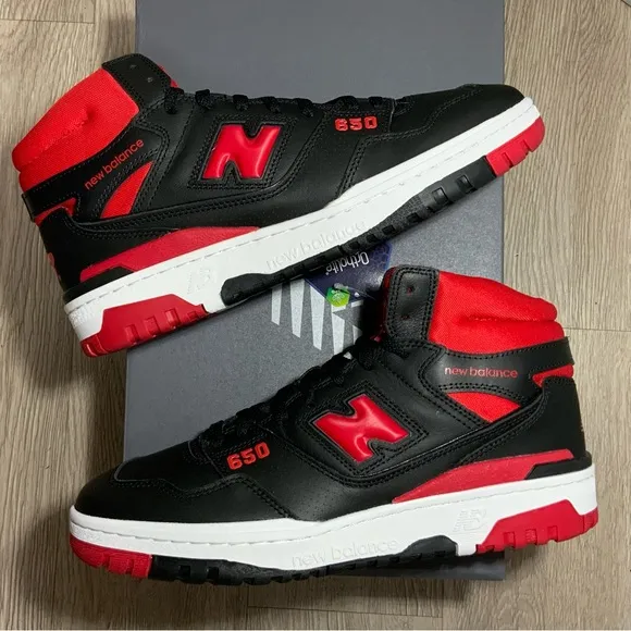 New Balance High Top Sneakers Basketball Shoes Black /Red Sizes 10.5, 11