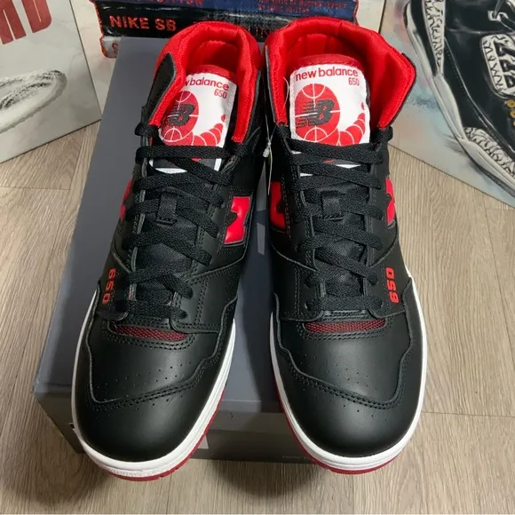 New Balance High Top Sneakers Basketball Shoes Black /Red Sizes 10.5, 11