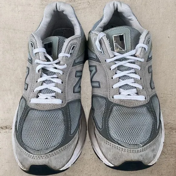 New Balance M990GL5‎ 990v5 Grey Castlerock Running Sneakers Men's 9 2E