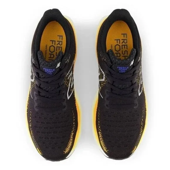 New Balance Men's Black Fresh Foam X 1080v12 Lace Up Running Shoes Size 11