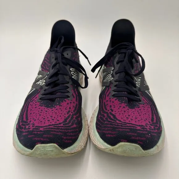 New Balance Men's Fresh Foam 1080 Black &amp; Purple Running Sneakers Size 9