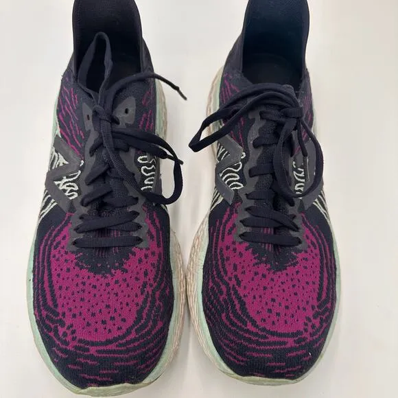 New Balance Men's Fresh Foam 1080 Black &amp; Purple Running Sneakers Size 9