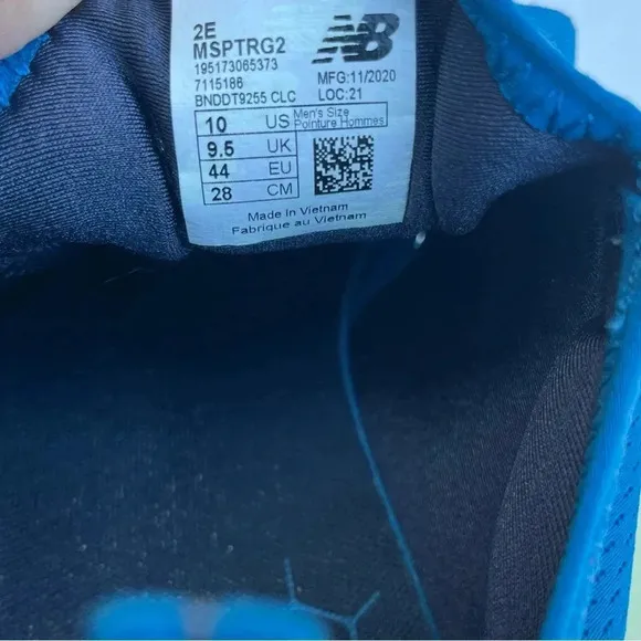 New Balance Mens Size 10 Fresh Foam Sport V2 Blue Running Shoes