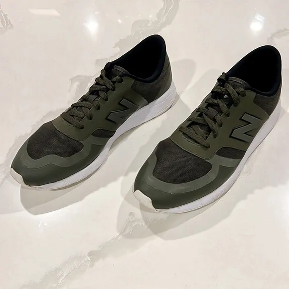 New Balance Olive Green 420 Reflective Running Sneakers Mens Sz 12