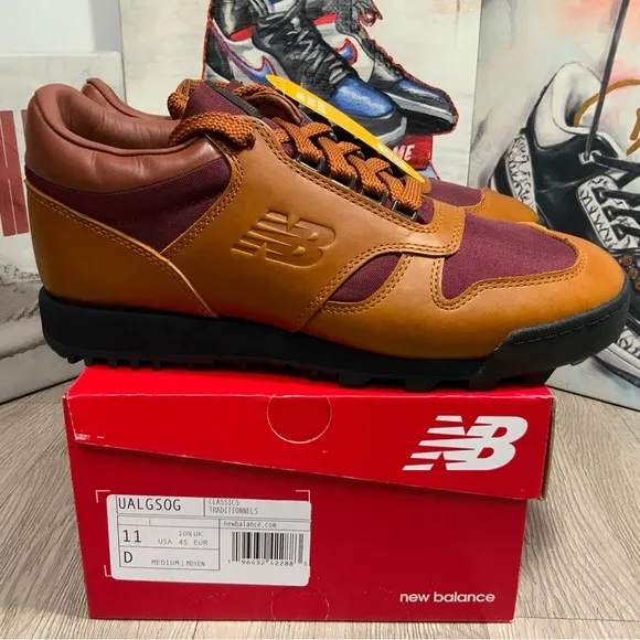 New Balance Rainier Low Glazed Ginger Brown Black, Hiking Shoes 11.5