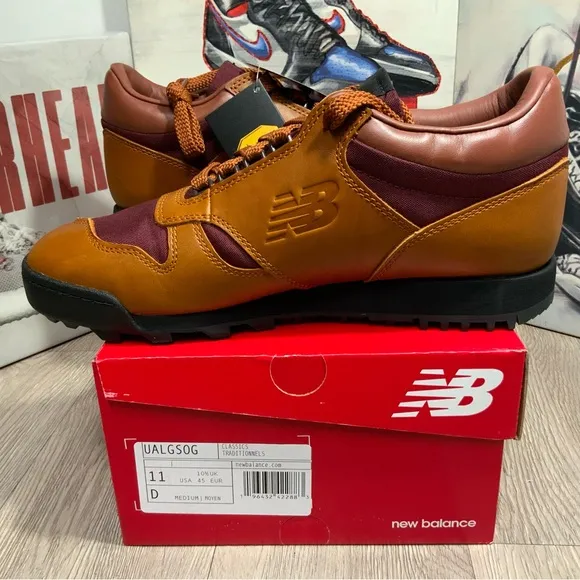 New Balance Rainier Low Glazed Ginger Brown Black, Hiking Shoes 11.5