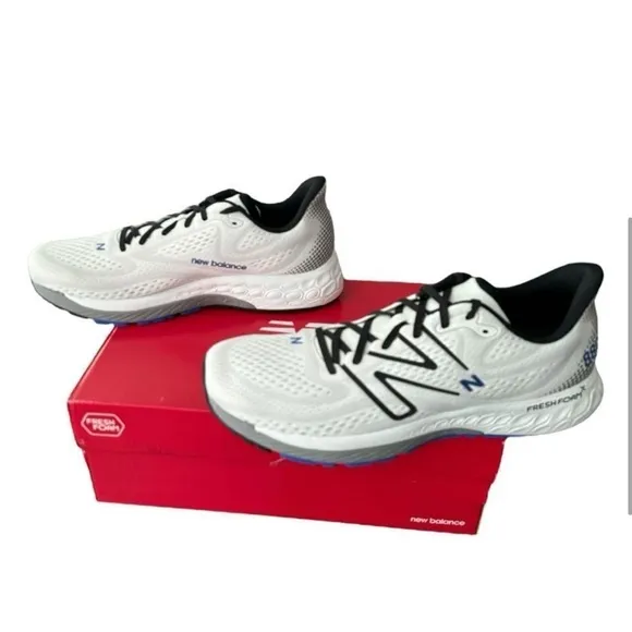 New Balance White Running Shoes Fresh Foam Unisex