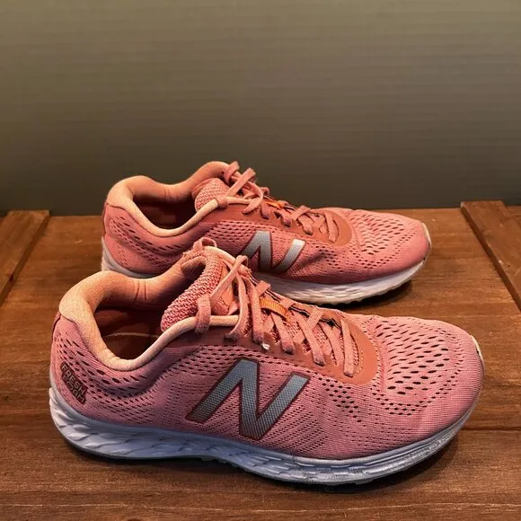 New Balance Womens Pink Running Athletic Sneakers Size 8