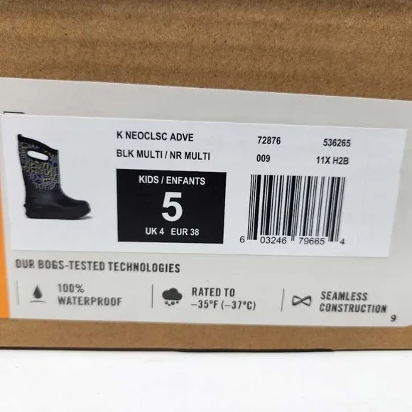 New big kids 5 Neo-Classic adventure waterproof rain boots