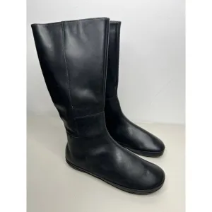 New Camper Girl Black Leather Boots Zip Water Resistant Size 37
