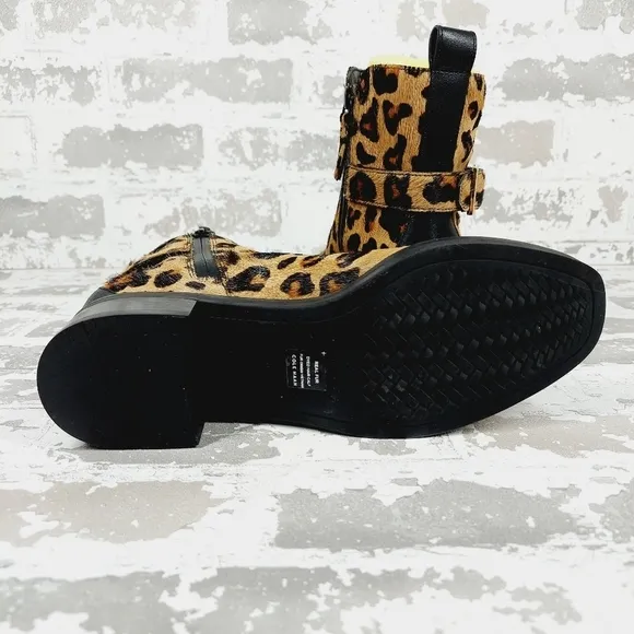 NEW Cole Haan Kimberly Proof Leopard Print Real Calf Hari Ankle Boots M799