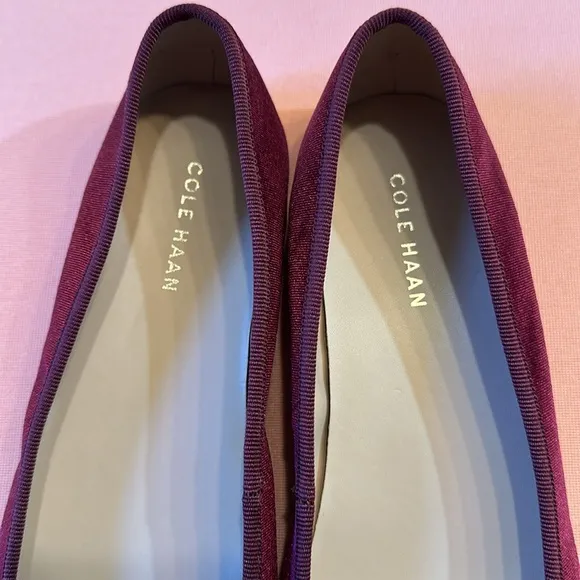 New Cole Haan Velvet Flat Shoes. Size 9.