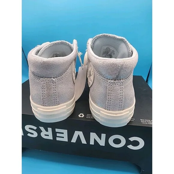 NEW Converse Women’s CTAS Madison Mid Sneaker In Silver Size 6.5 SPARKLE