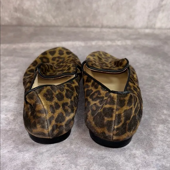 NEW **defects** Veronica Beard Women’s 5.5M Leopard Print Leather Loafers
