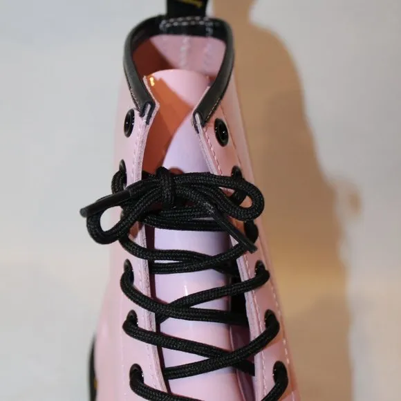 NEW Dr.‎ Martens 1460 Women's Ankle Boots in Pink Patent Leather