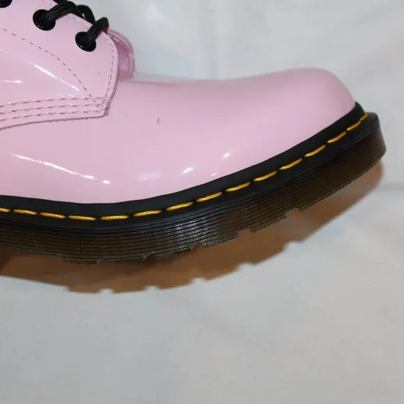 NEW Dr.‎ Martens 1460 Women's Ankle Boots in Pink Patent Leather