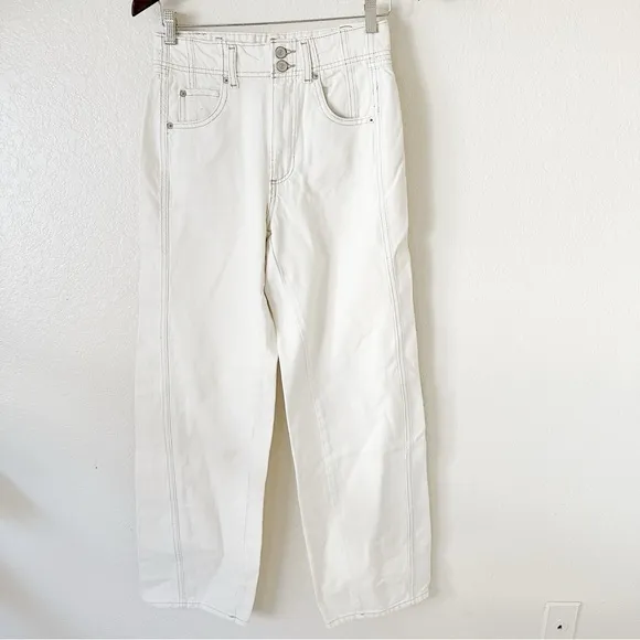 New FREE PEOPLE WE THE FREE ASTER STRAIGHT-LEG JEANS