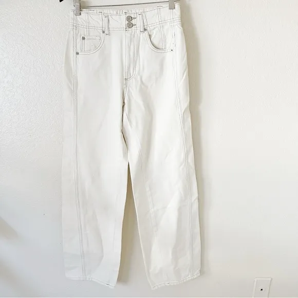 New FREE PEOPLE WE THE FREE ASTER STRAIGHT-LEG JEANS